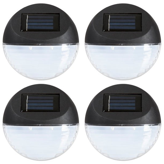 Set of 4 Solar Outdoor Lights Rechargeable Battery Powered