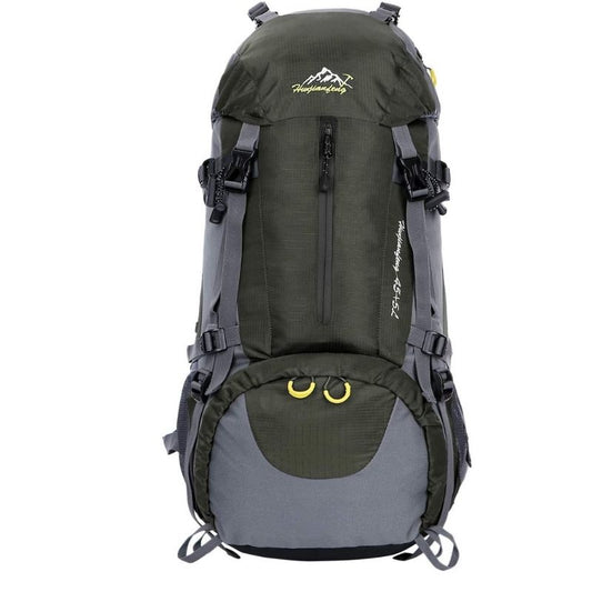 50L (45 + 5) waterproof hiking backpack - Army Green