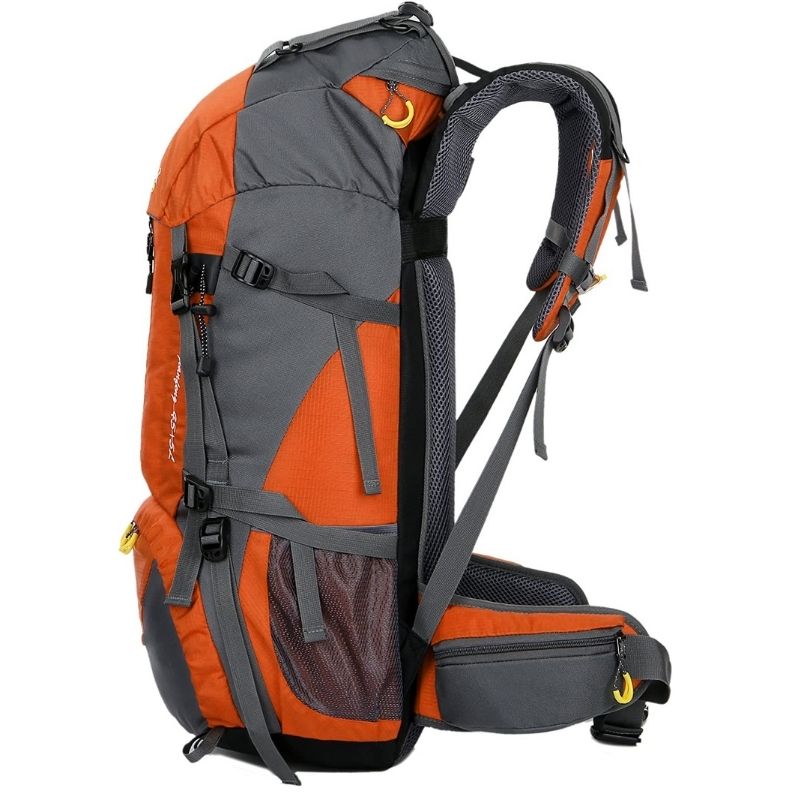 50L (45 + 5) waterproof hiking backpack - orangee