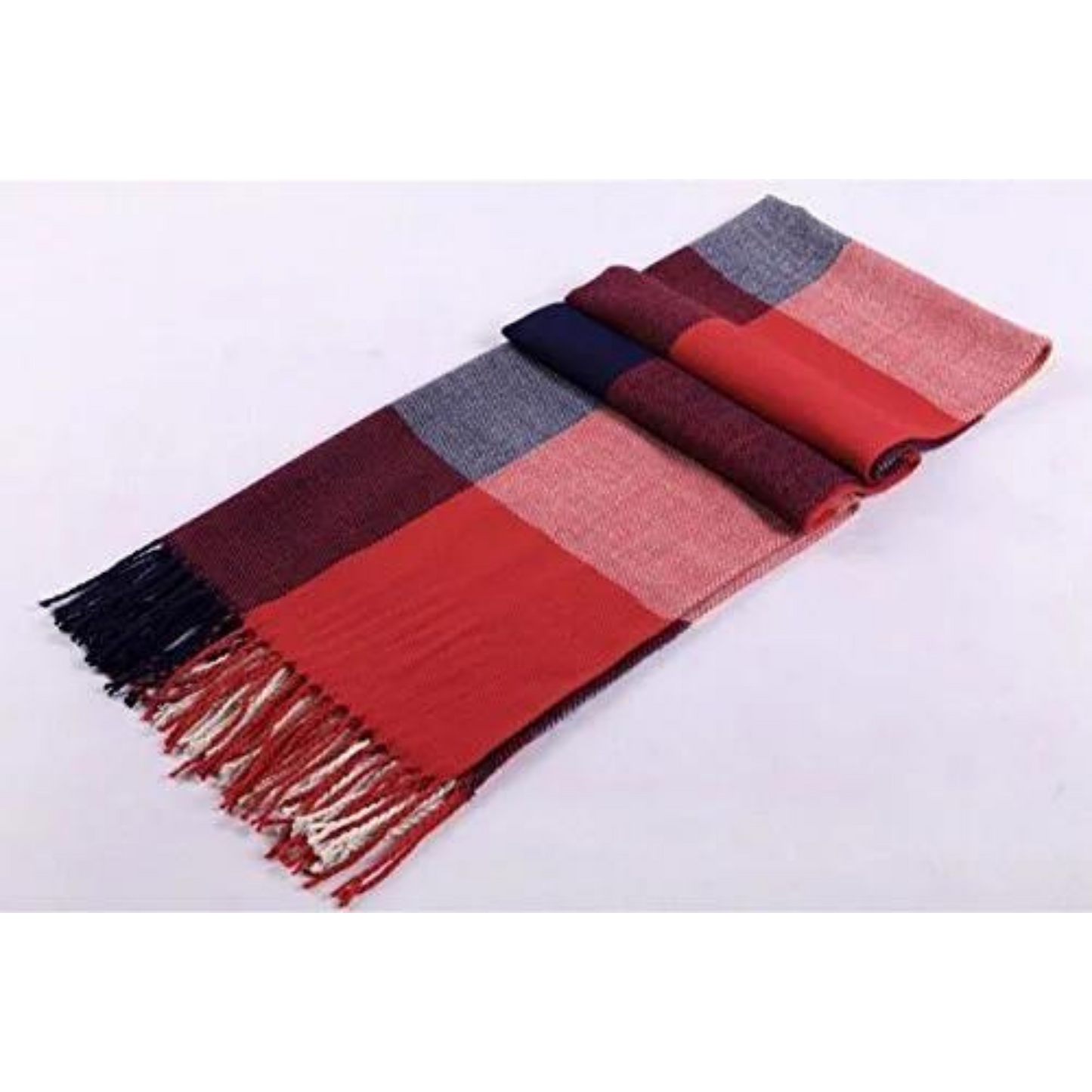 Large knitted warm scarf