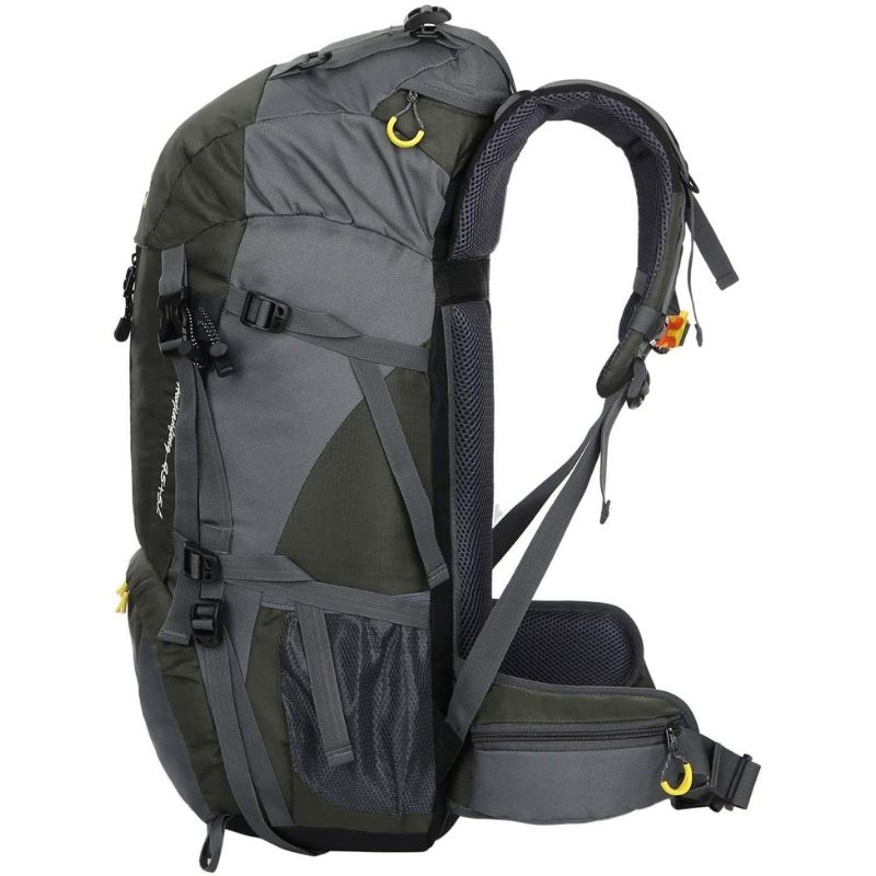 50L (45 + 5) waterproof hiking backpack - Black