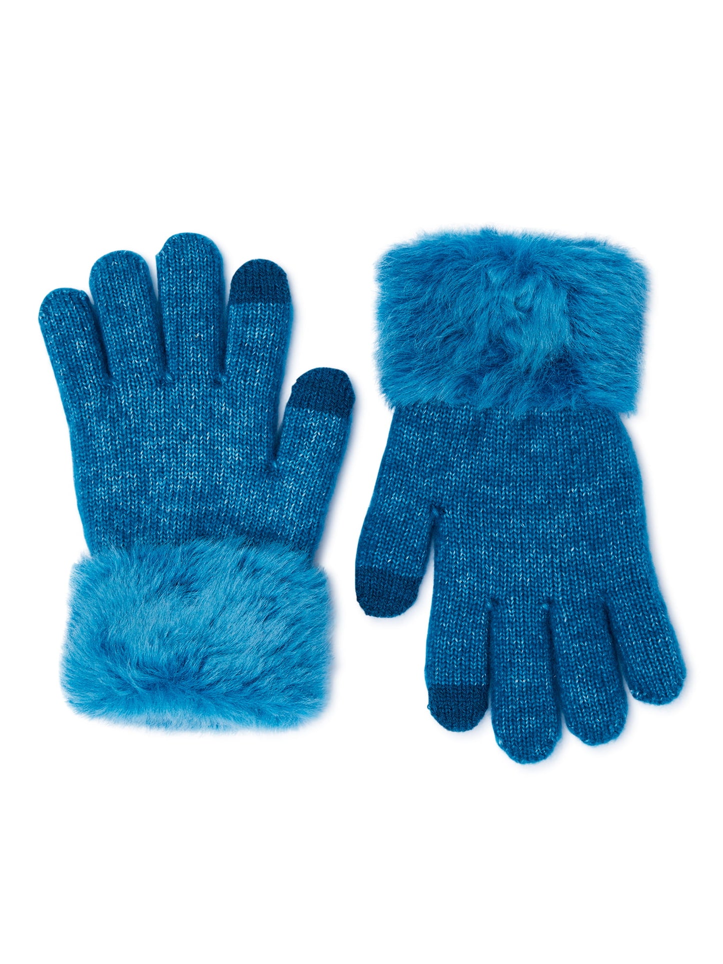 Hat and gloves set, color: Blue