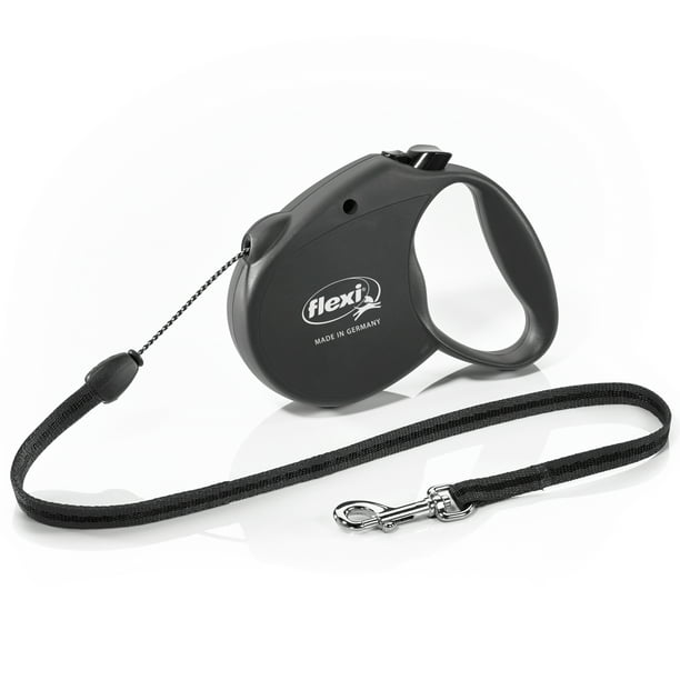 Retractable pet Leash, 16 ft, Small, Black