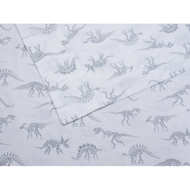 220 Thread Count Otton Percale Sheet Set, Dinosaur Print