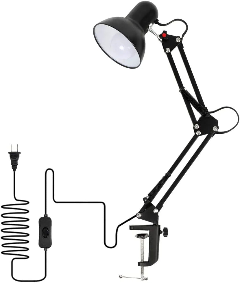 Desk Lamp, Swing Arm (Black)