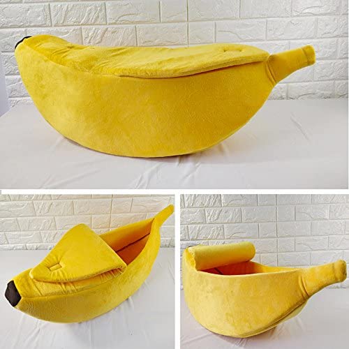 Banana pet bed yellow