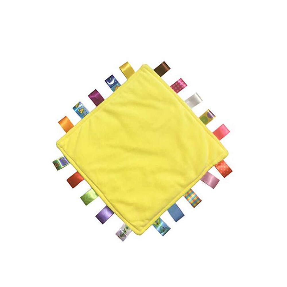 Security Blankets with Color Labels for Babies (Pink Flower)