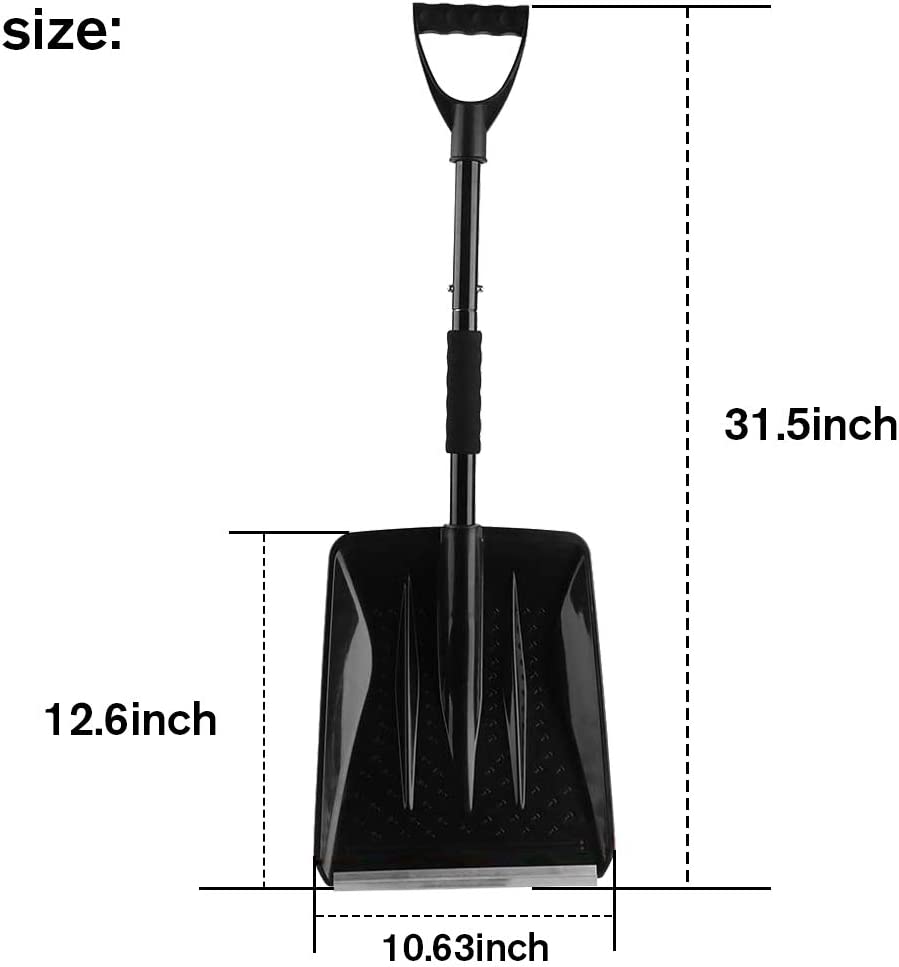 Folding snow shovel