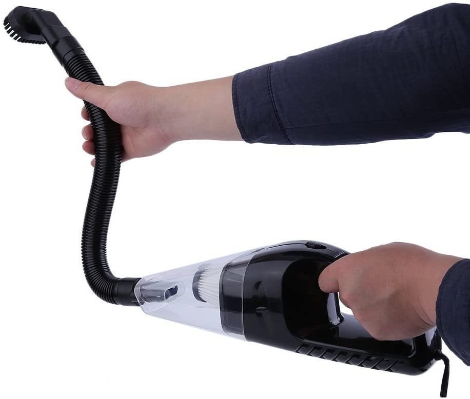 Portable Car Handheld Vacuum, (Color:Black), 14.2 x 5.2 x 4.2