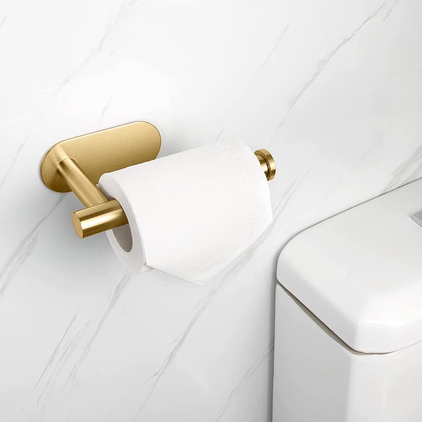 Stainless steel toilet paper holder, Color (brushed gold)