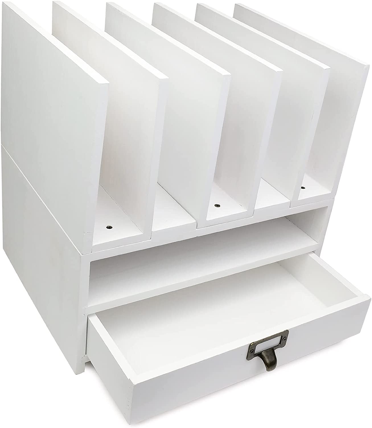 desk organizer for files, (color: white)