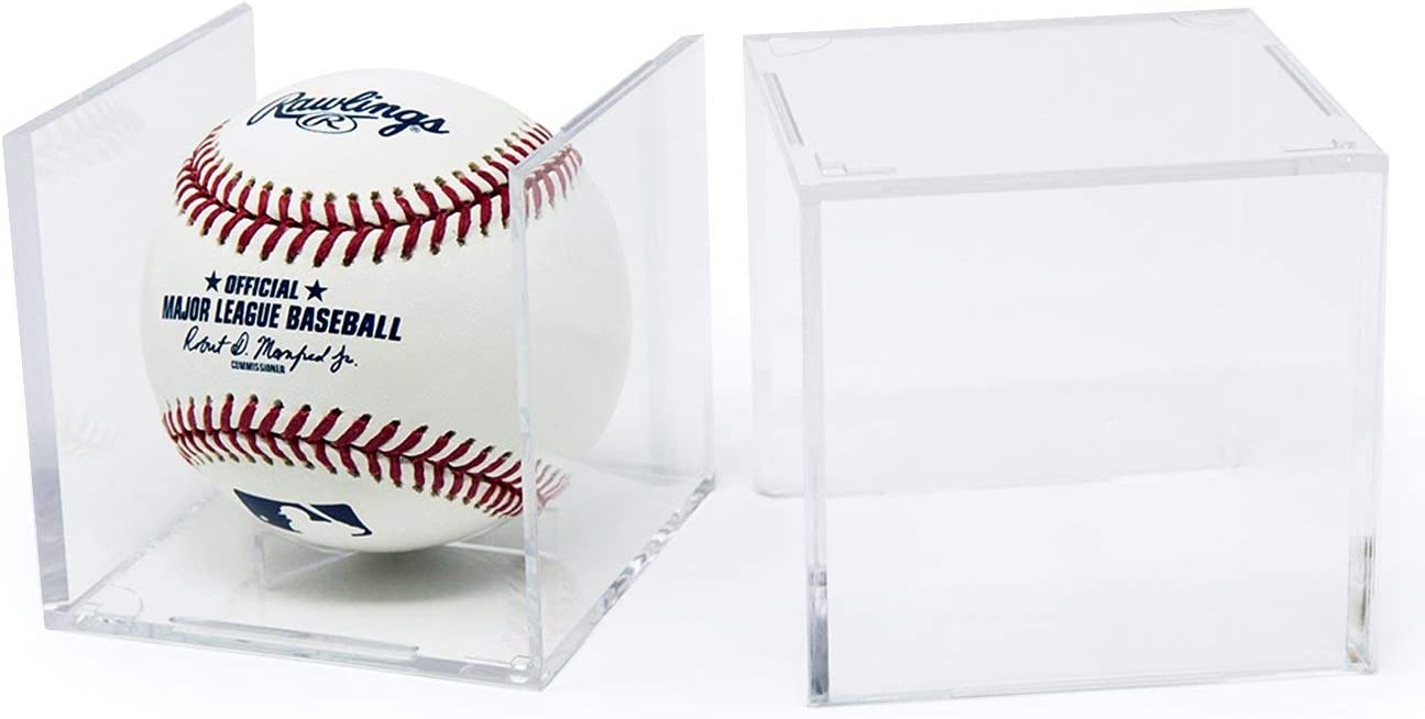 Baseball Display Case Acrylic Cube, Baseball Autographs