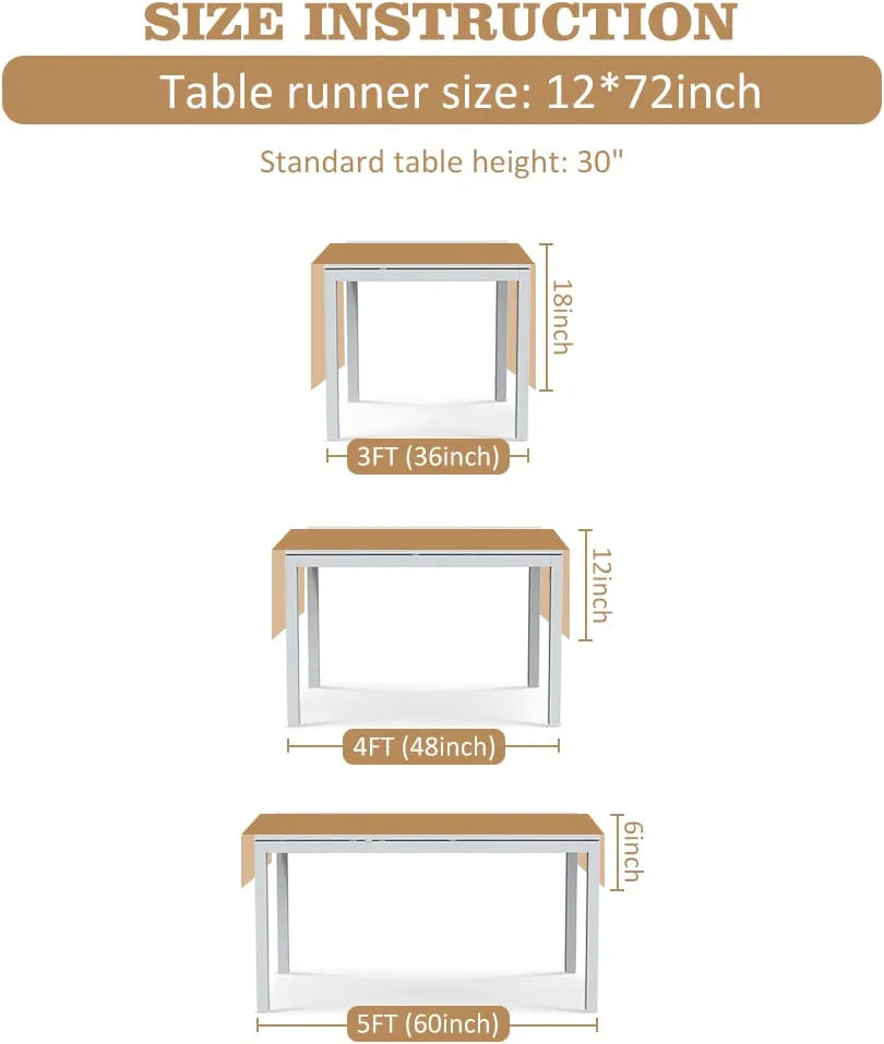 Macrame Table Runner, 72" x 12"