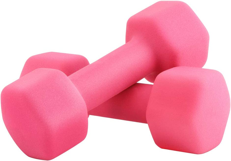 Set of 2 dumbbell hand weights, 6-Pound, Pair