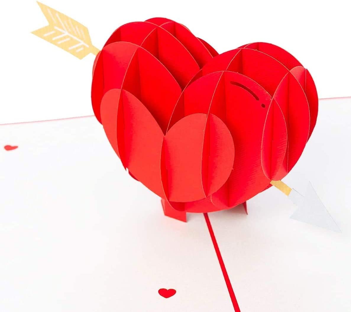 3D Pop Up Valentine’s Day Card, 7.5" x 6" , Heart  style