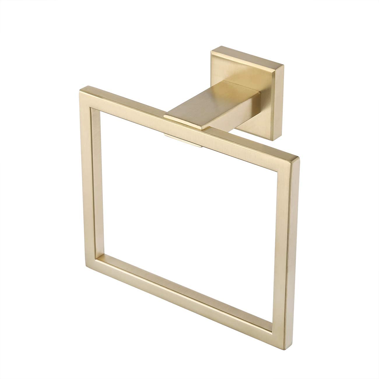 Towel holder, wall mounted stainless steel, brushed brass color