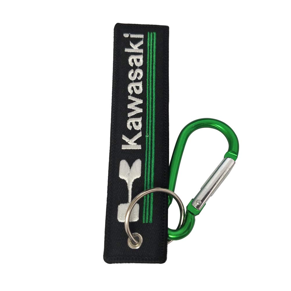 1 Kawasaki Stitching Cloth Tag Keychain