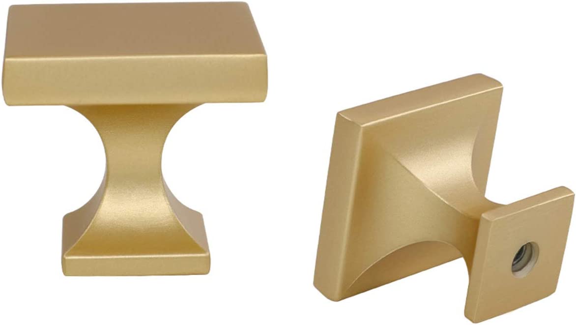 6 Pack Cabinet Door Knobs Colour: brushed brass