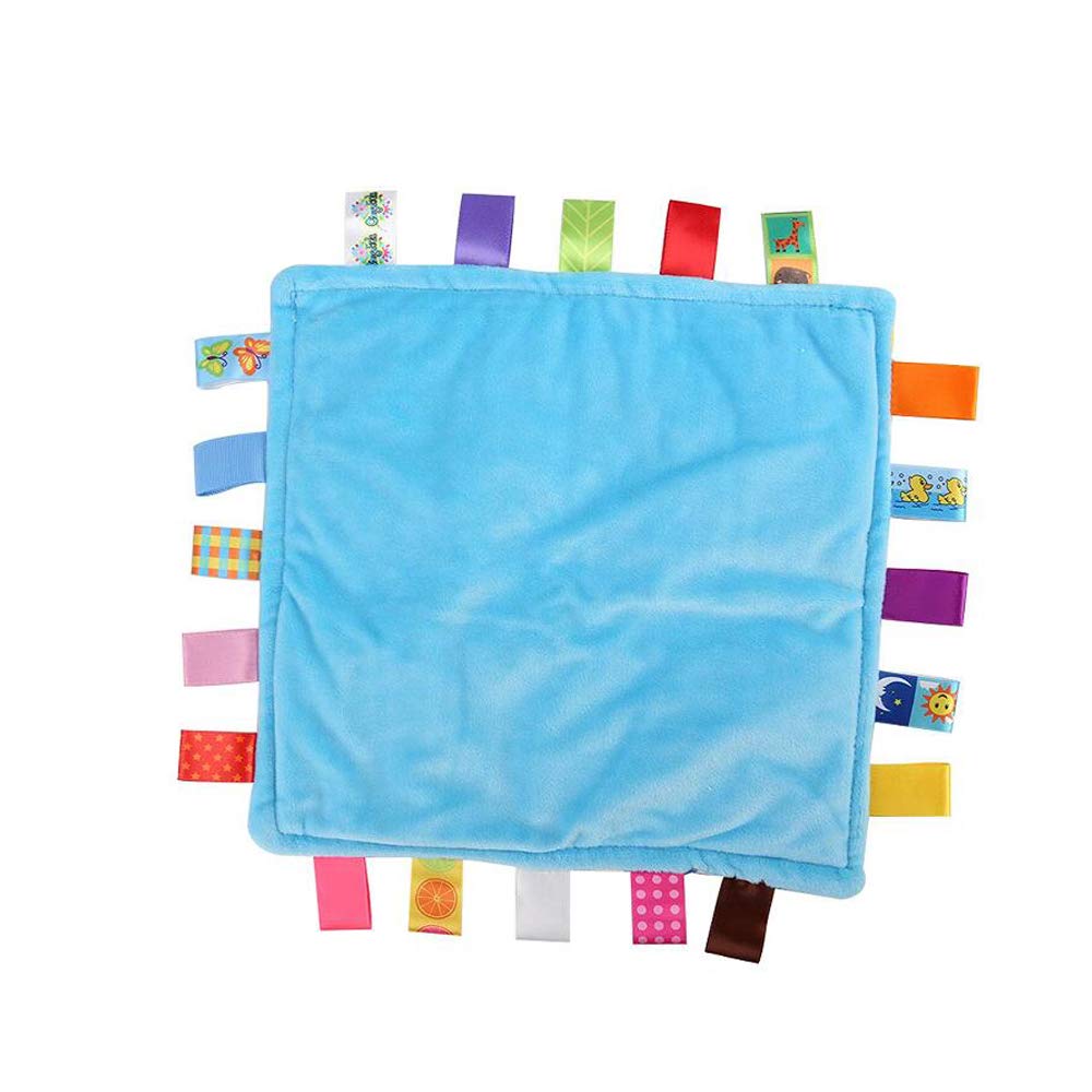 Security Blankets with Color Labels for Babies ( Blue Car)