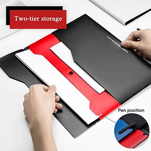 Plastic folders for your office supplies (5-pack, Red)