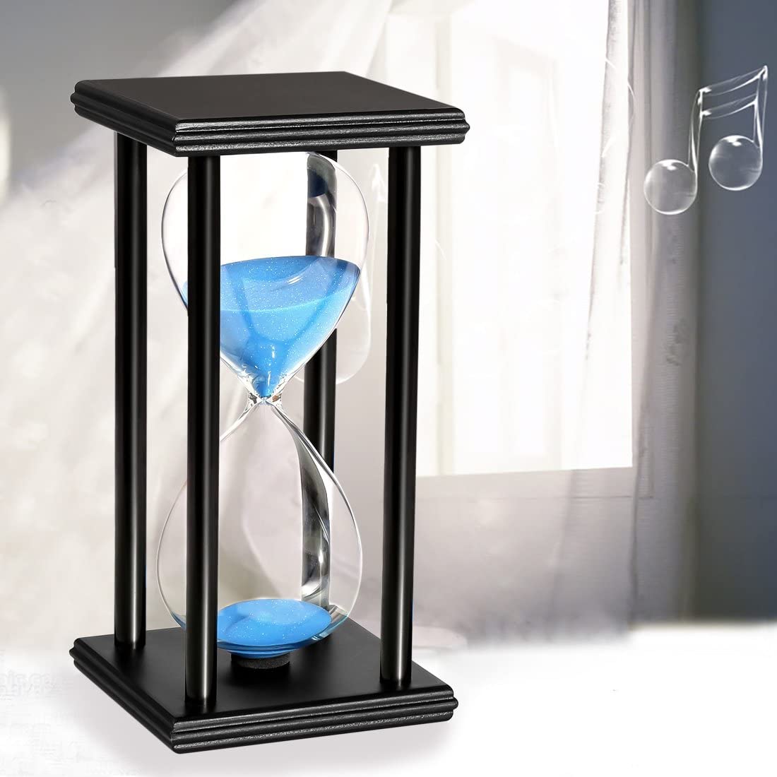 Sand timer, blue, 10 minutes