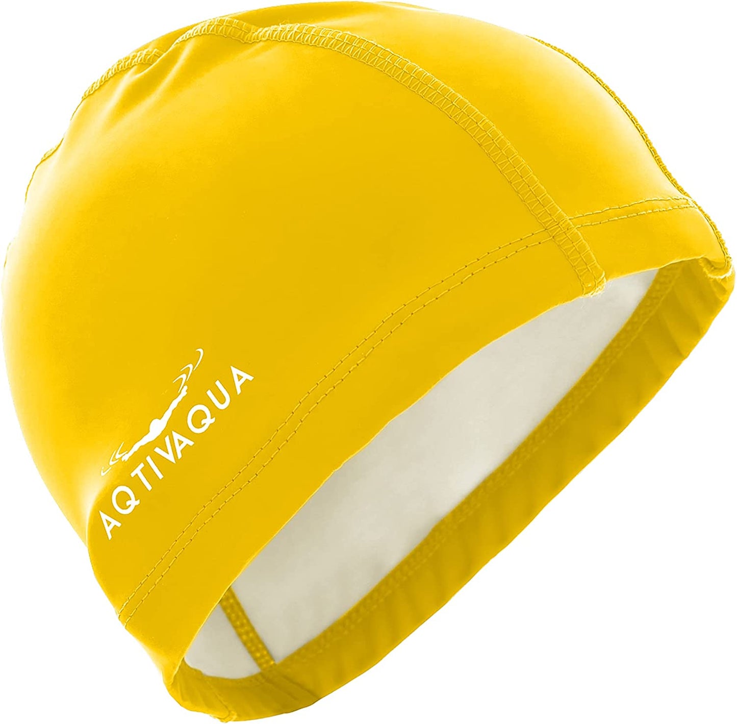 Swim Cap with Protective Layer, Yellow