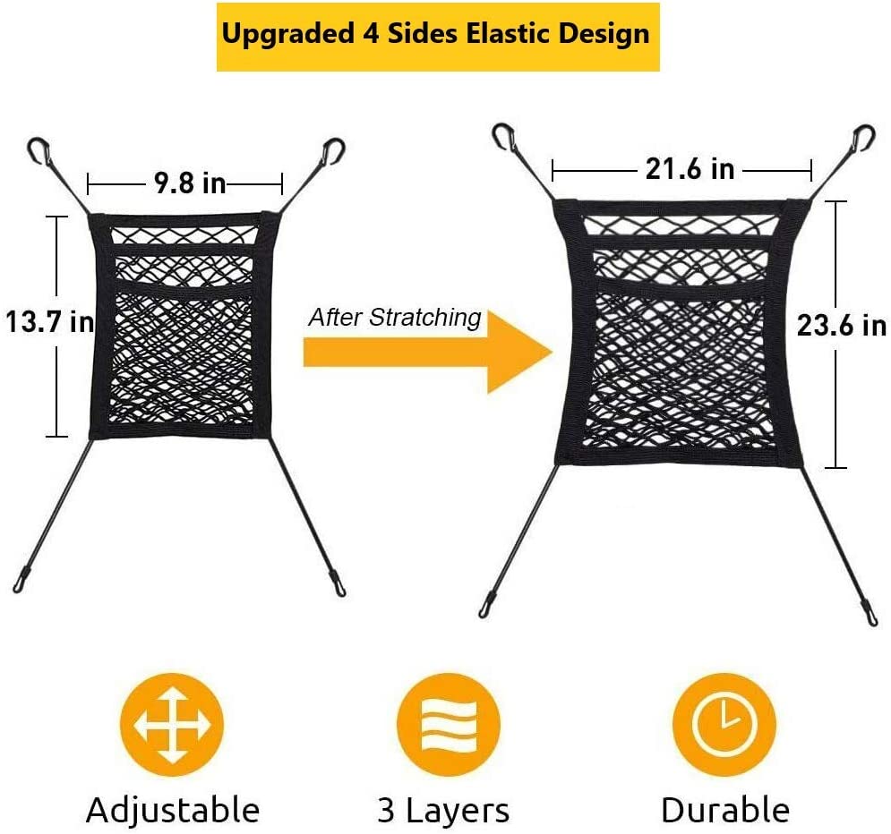 Universal Car Seat Storage Mesh 3 Layers