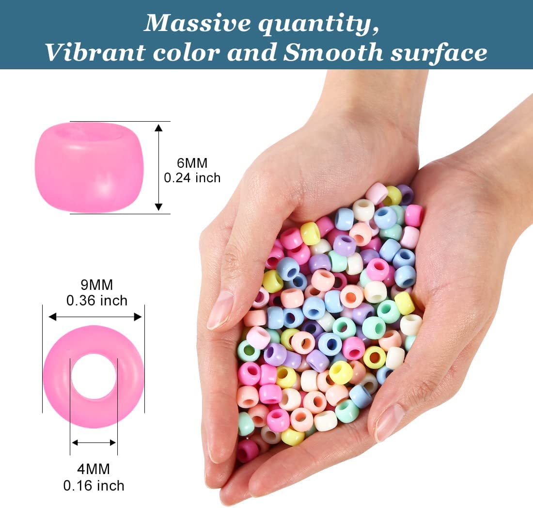 Assorted Beads, Medium Pack, Colour: Macaroon Candy