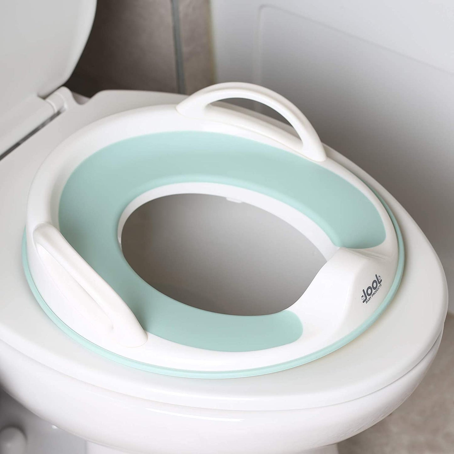 Kids Potty Training Seat with Handles, (Aqua)