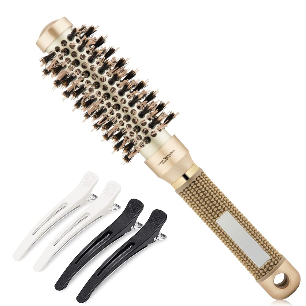 Round hair brush, 25mm - 1 inch (2.4 inch with bristles)