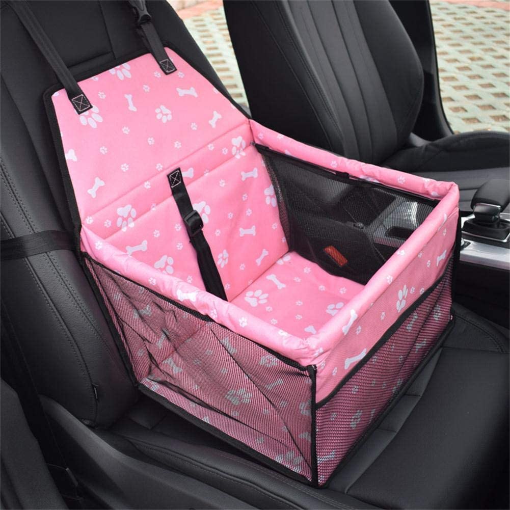 Pet Car Booster Seat Carrier 30lbs, Pink