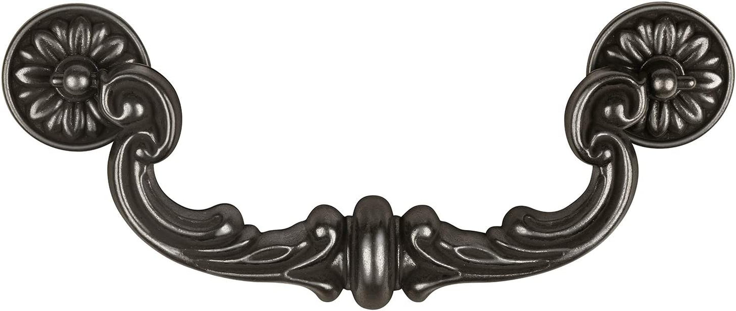 6 Pack Vintage Rustic 6 Inch Drawer Pull Handles, (Black Bronze)