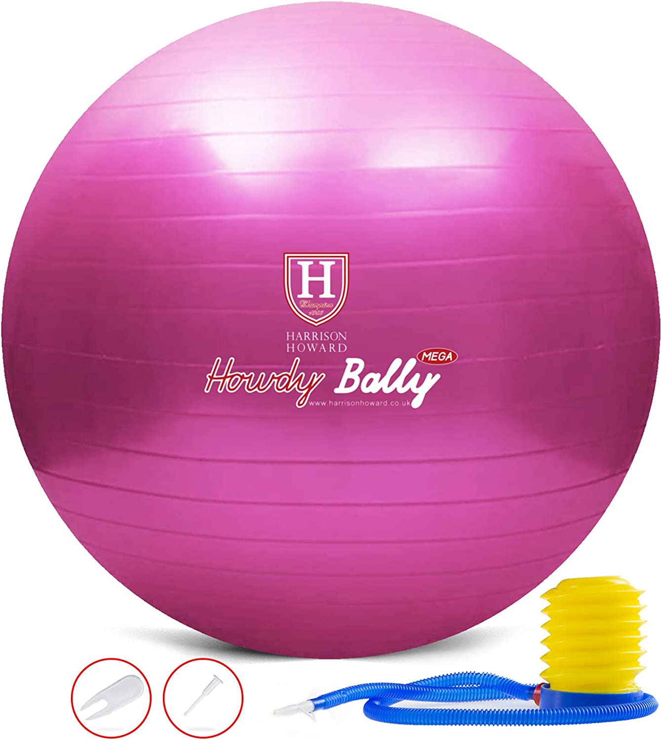 Anti-explosion horse soccer ball. 25". Magenta