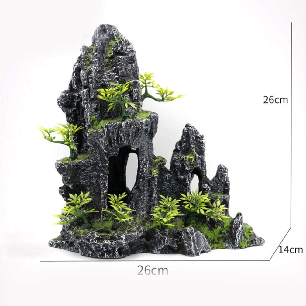 aquarium decoration (mountain view) 26*14cm