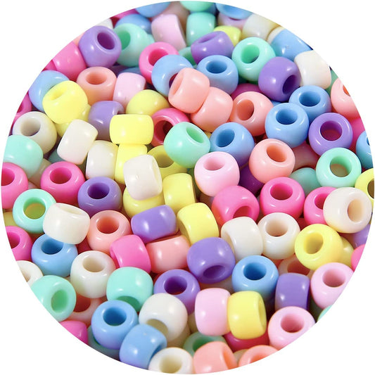 Assorted Beads, Medium Pack, Colour: Macaroon Candy