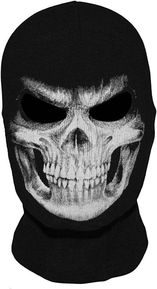 Skeleton Balaclava, (Black, L)