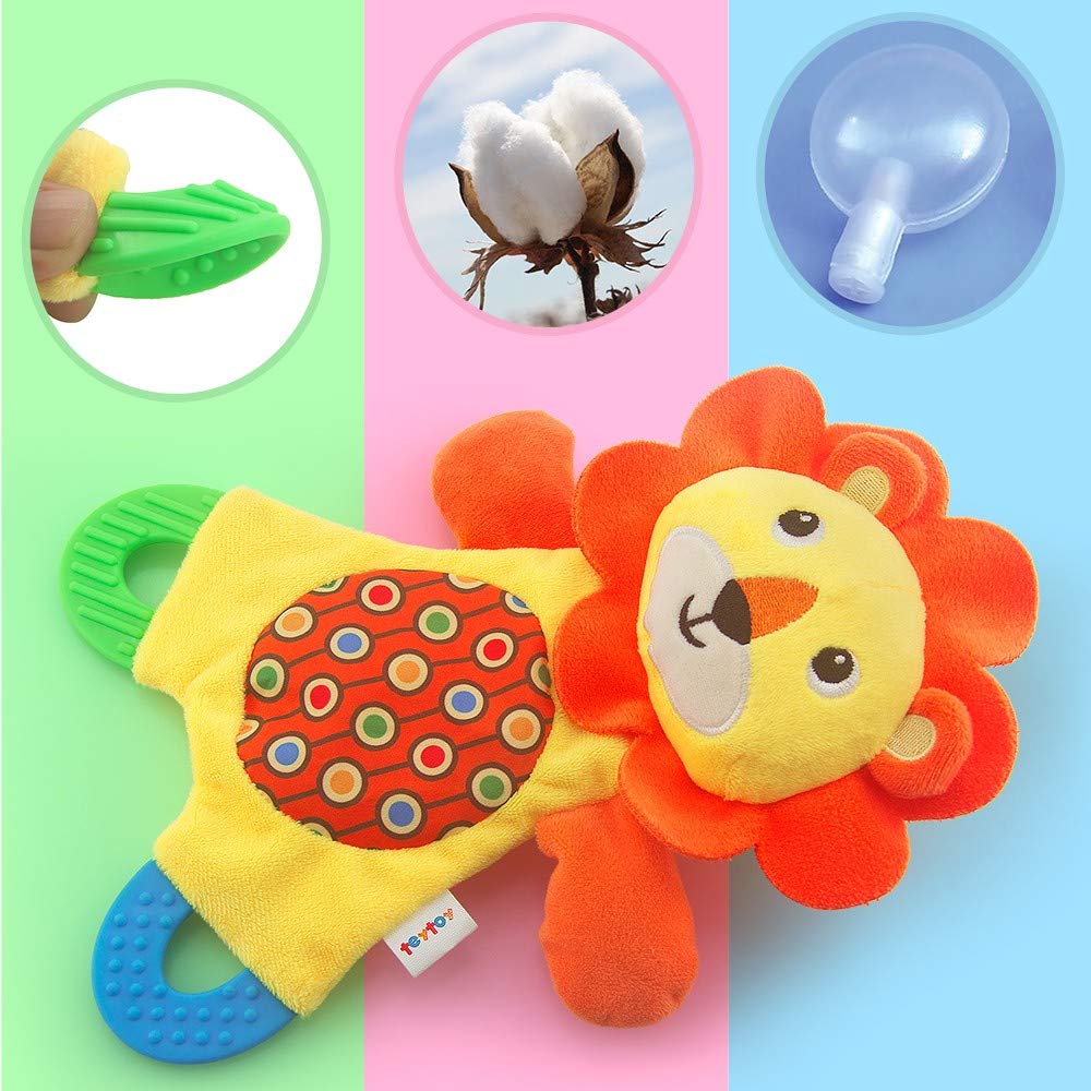 My first teething toy 2 pieces - lion and koala