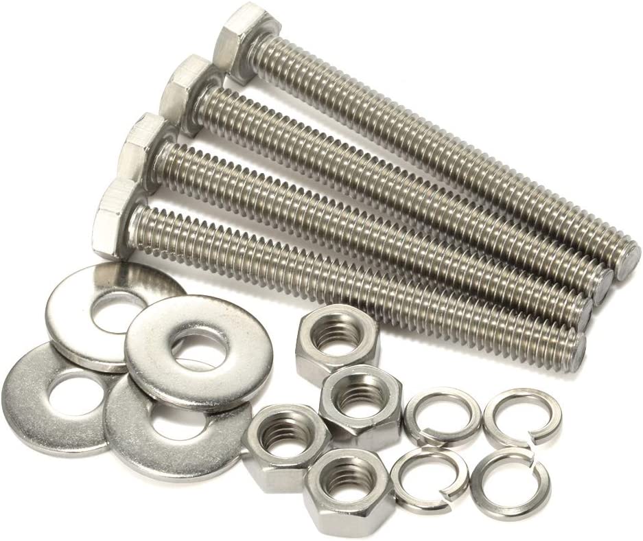 3 sets of 1/2-13 x 5" hex head bolts, bolts, nuts, washers