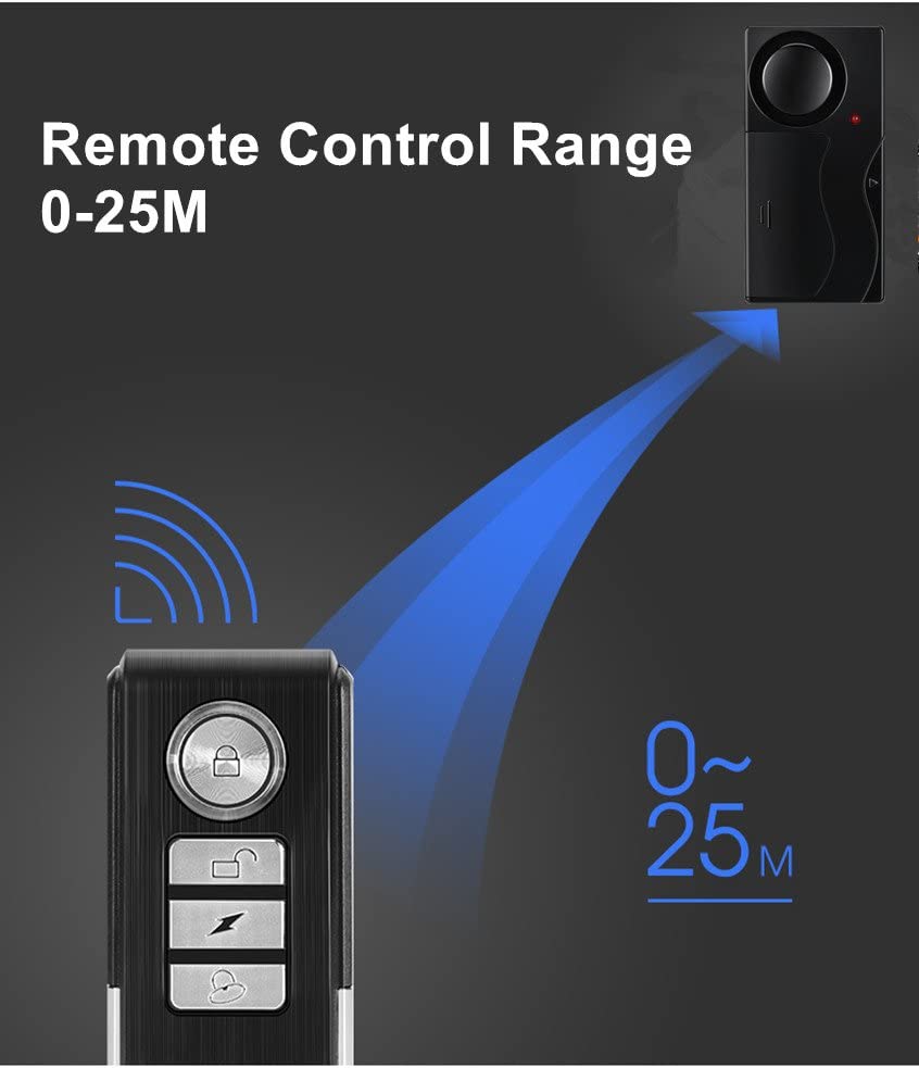 Wireless Vibrating Alarm with Remote Control, ‎3.5 x 3 x 0.8