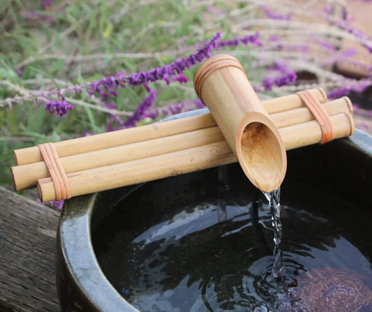 Bamboo Water Fountain with Pump