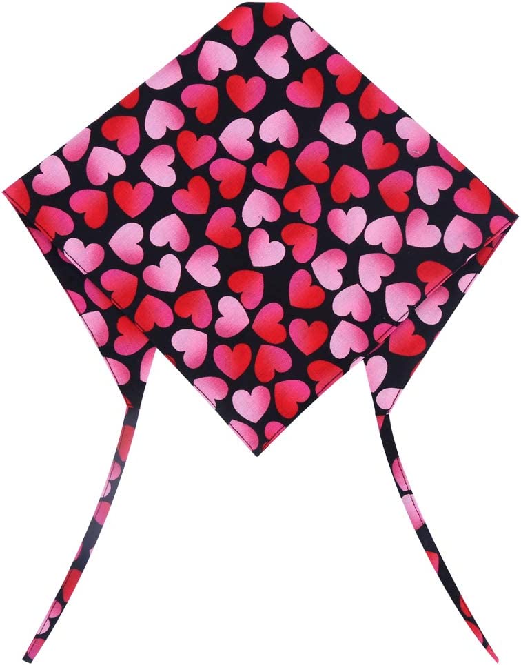 Valentine's day pet bandanas, 2ct