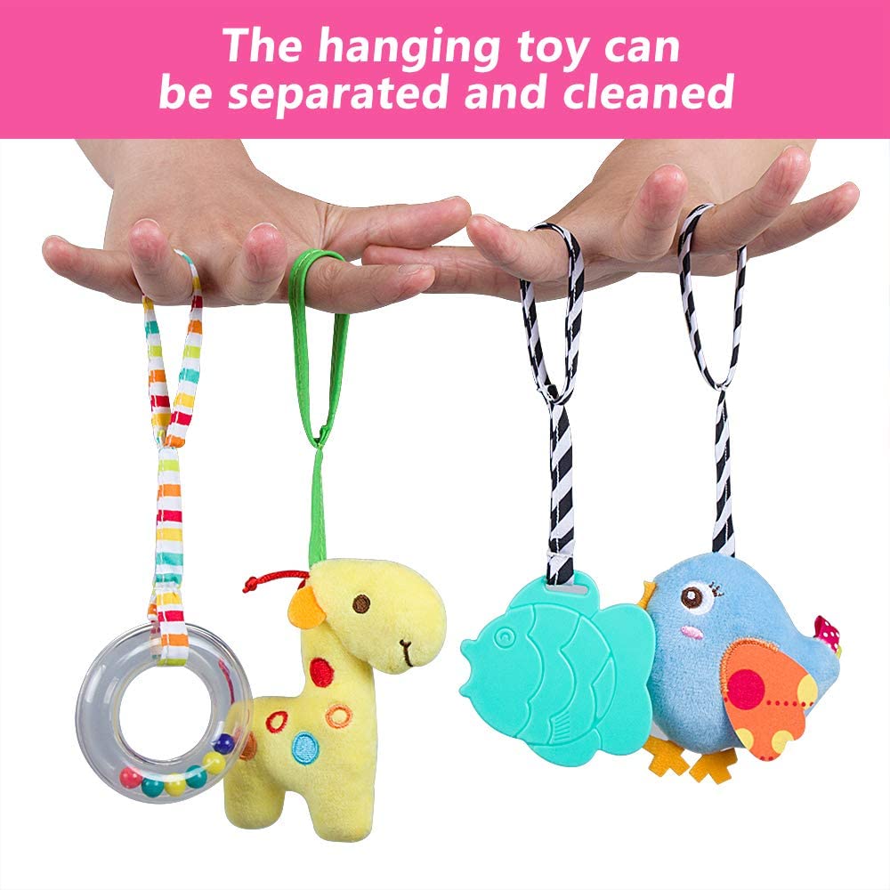 Baby Car Seat Toys (Blue Elephant)