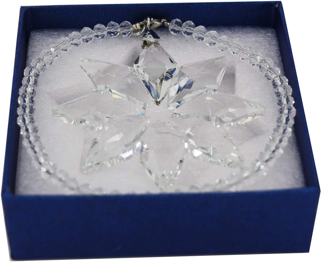 Car mirror pendant, crystal snowflake (A)