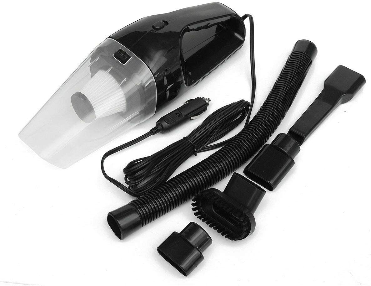 Portable Car Handheld Vacuum, (Color:Black), 14.2 x 5.2 x 4.2