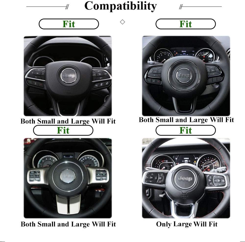 Adhesive accessory for the steering wheel, color: White