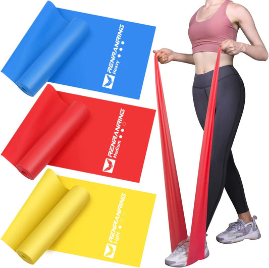 Set of 3 Resistance Bands 4.9' Latex Free