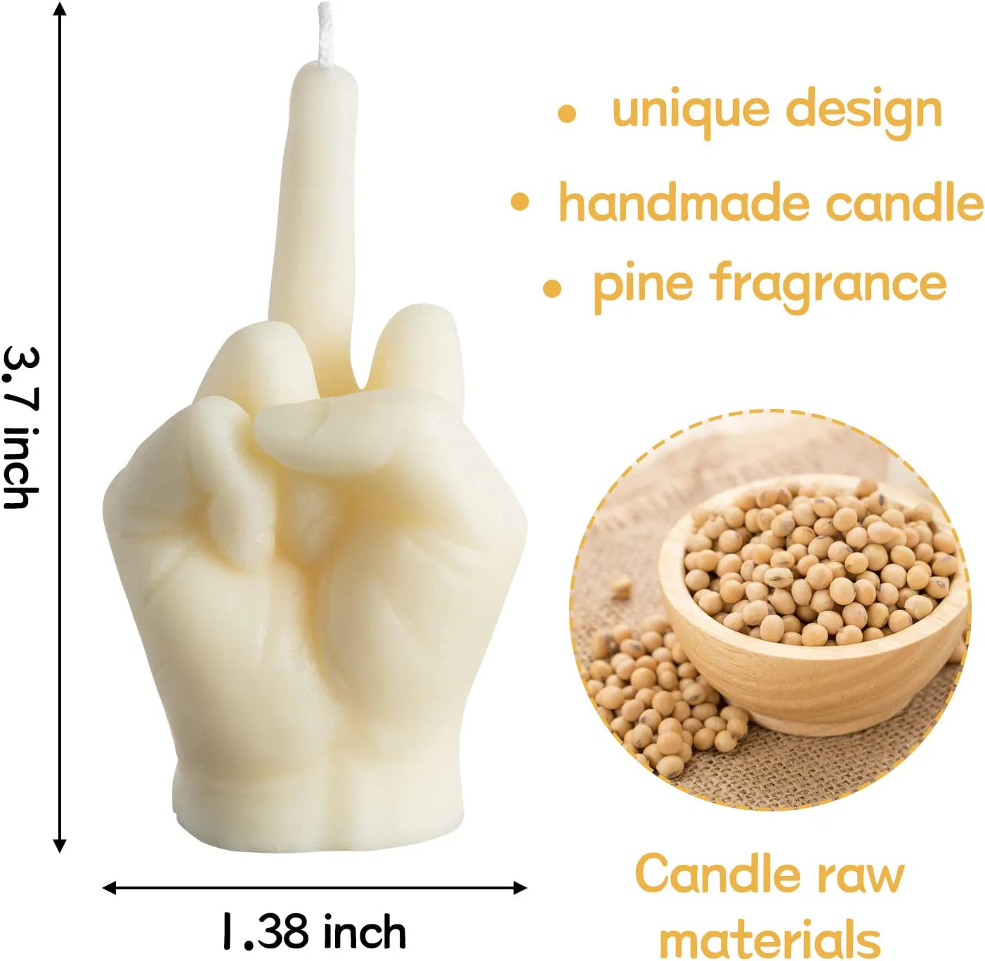 Middle Finger Scented Candle