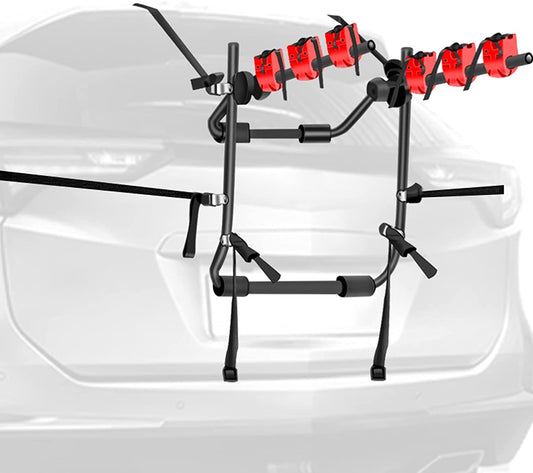 Bike Trunk Mount for AutoMobile, 3 Bike, Belt straps