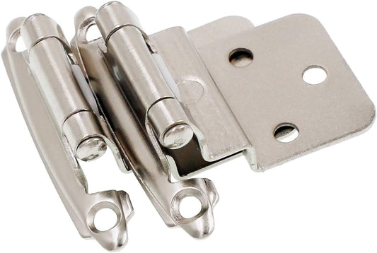 Recessed Kitchen Cabinet Hinges, 3/8 " 25 Pairs Pack/50 Pcs