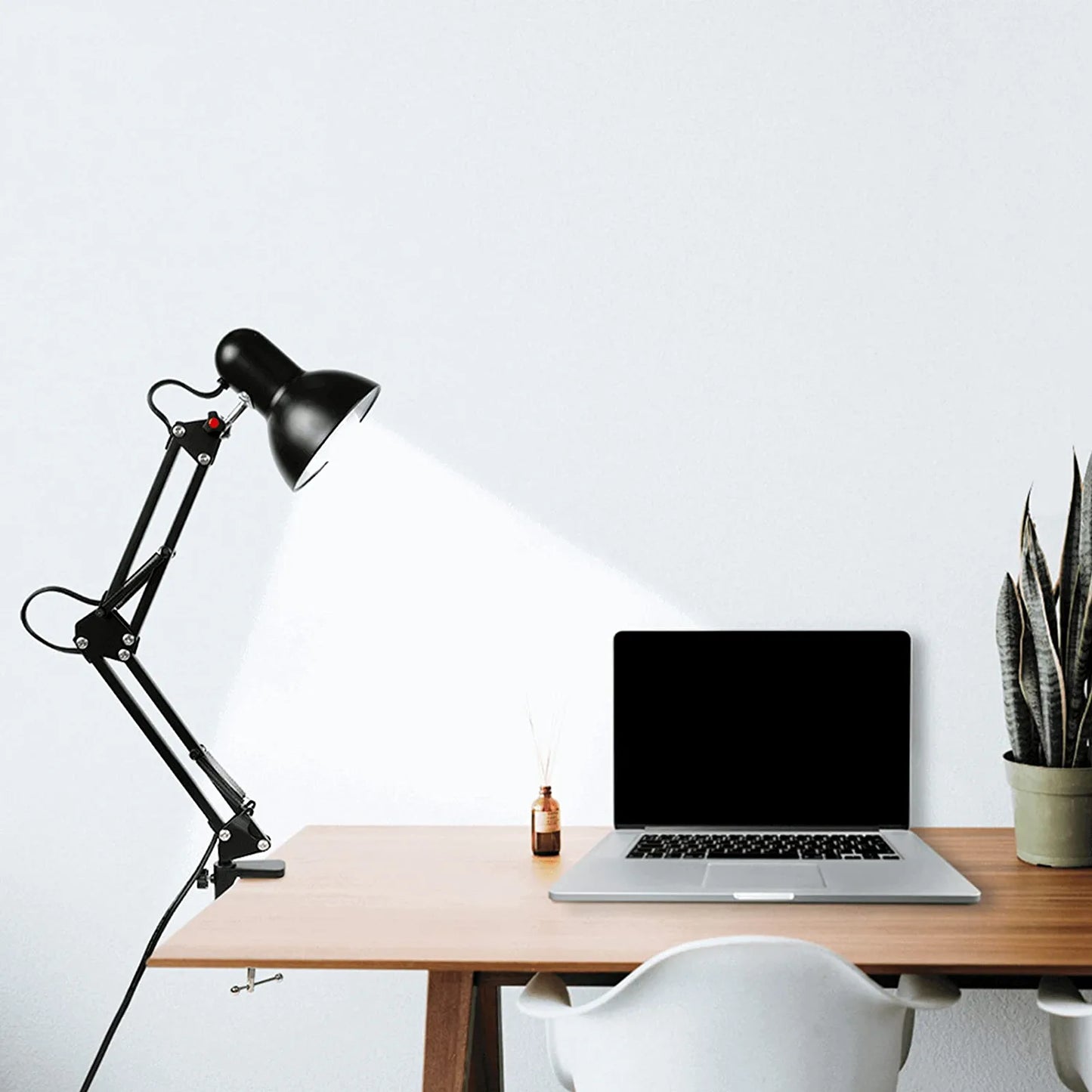 Desk Lamp, Swing Arm (Black)